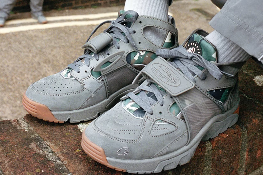 Corteiz Nike Air Trainer Huarache Flat Pewter